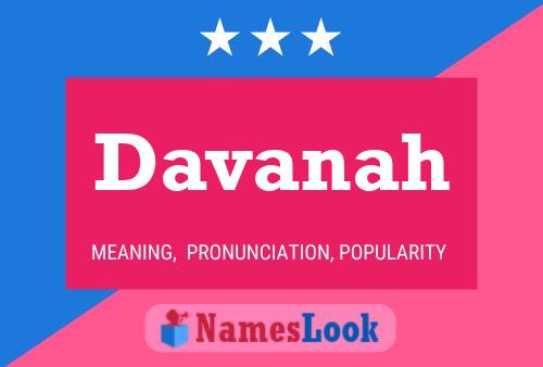 Póster del nombre Davanah