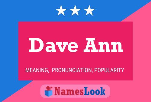 Póster del nombre Dave Ann