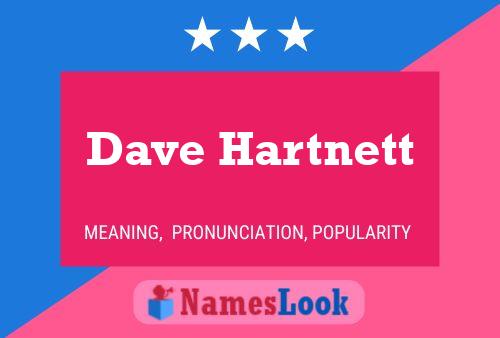 Póster del nombre Dave Hartnett