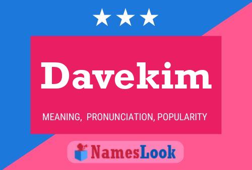 Póster del nombre Davekim