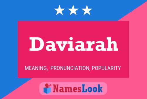 Póster del nombre Daviarah