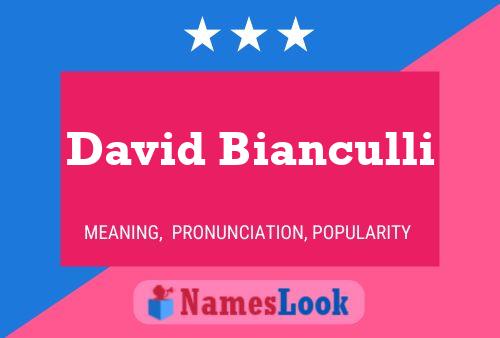 Póster del nombre David Bianculli