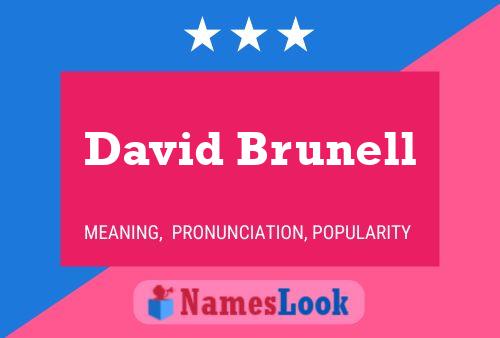 Póster del nombre David Brunell