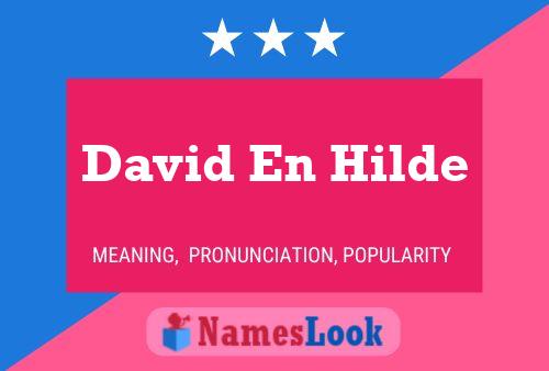 Póster del nombre David En Hilde