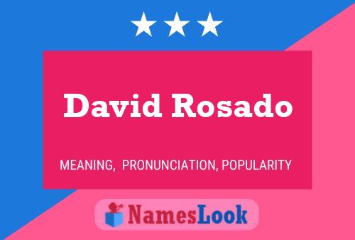 Póster del nombre David Rosado