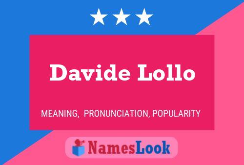 Póster del nombre Davide Lollo