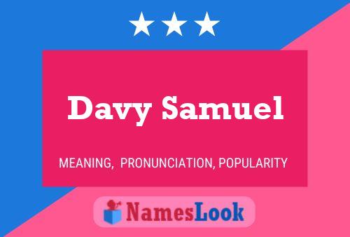 Póster del nombre Davy Samuel