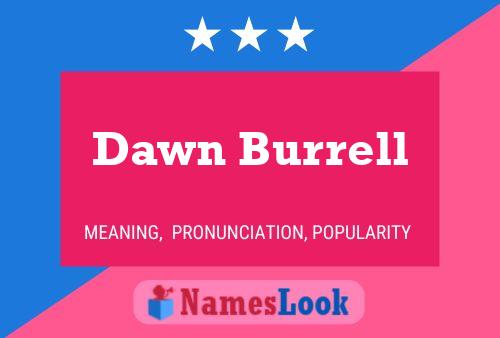 Póster del nombre Dawn Burrell