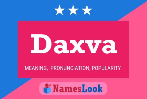 Póster del nombre Daxva