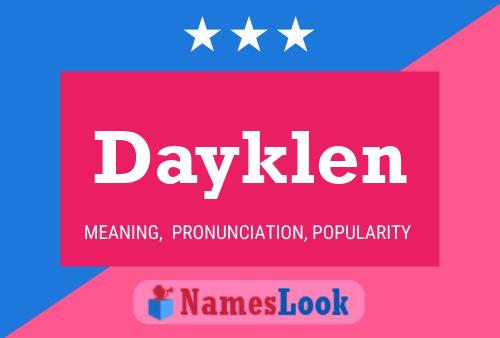 Póster del nombre Dayklen