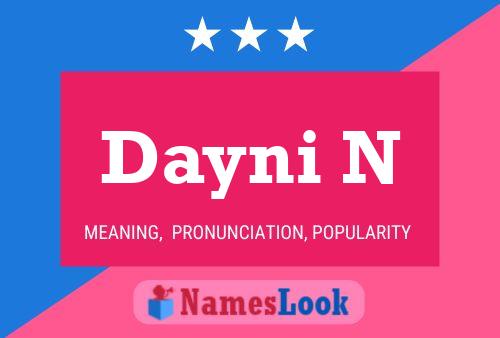 Póster del nombre Dayni N