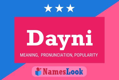 Póster del nombre Dayni