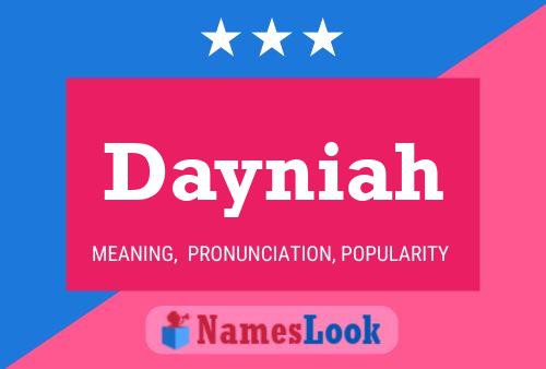 Póster del nombre Dayniah