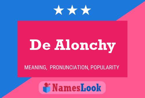 Póster del nombre De Alonchy