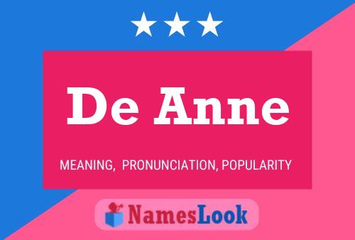 Póster del nombre De Anne