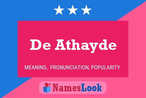 Póster del nombre De Athayde