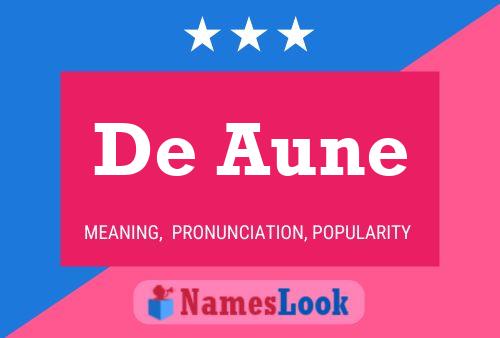 Póster del nombre De Aune