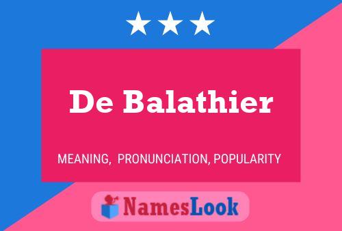 Póster del nombre De Balathier