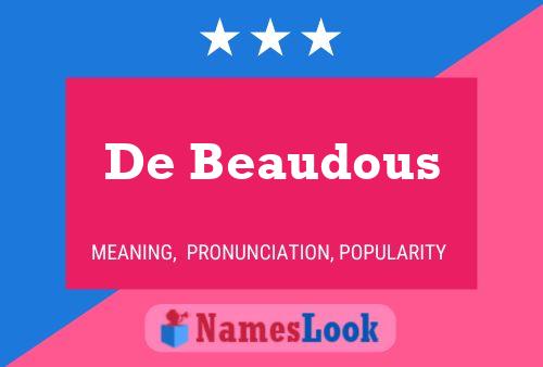 Póster del nombre De Beaudous