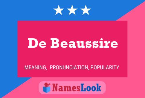 Póster del nombre De Beaussire