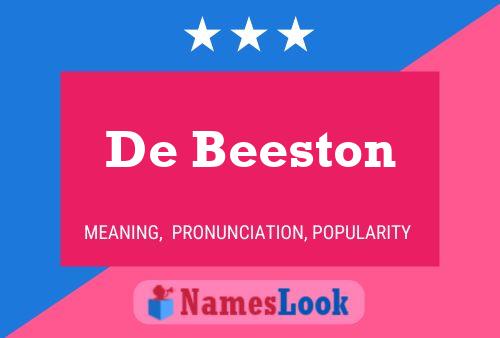 Póster del nombre De Beeston