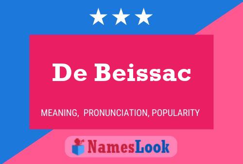 Póster del nombre De Beissac