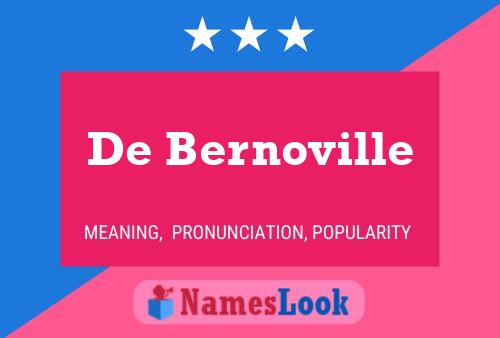 Póster del nombre De Bernoville