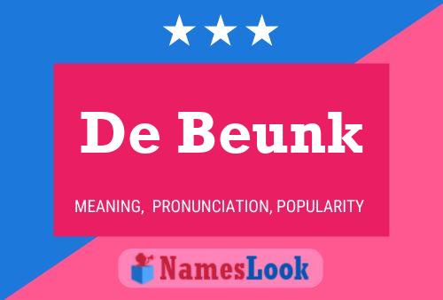 Póster del nombre De Beunk