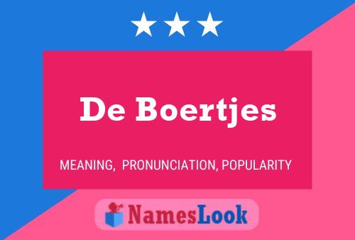 Póster del nombre De Boertjes