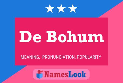 Póster del nombre De Bohum