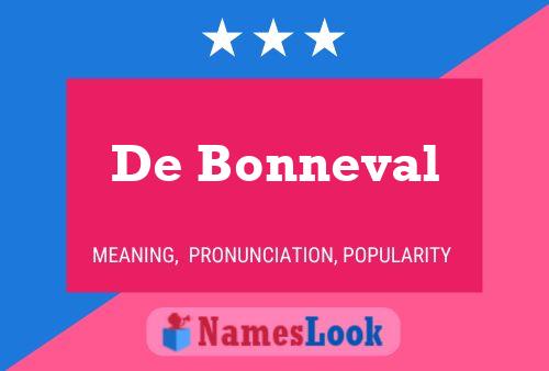 Póster del nombre De Bonneval