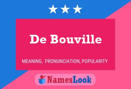 Póster del nombre De Bouville