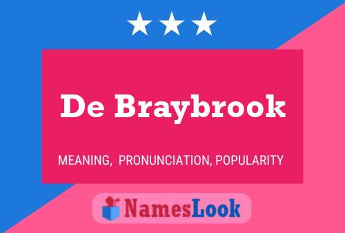 Póster del nombre De Braybrook