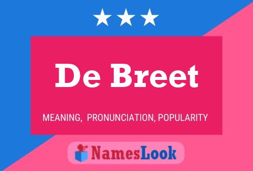 Póster del nombre De Breet