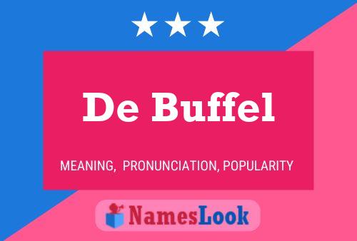 Póster del nombre De Buffel