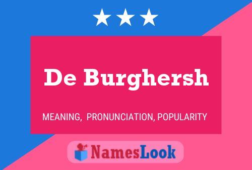 Póster del nombre De Burghersh