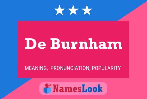 Póster del nombre De Burnham