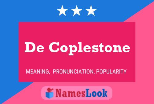 Póster del nombre De Coplestone