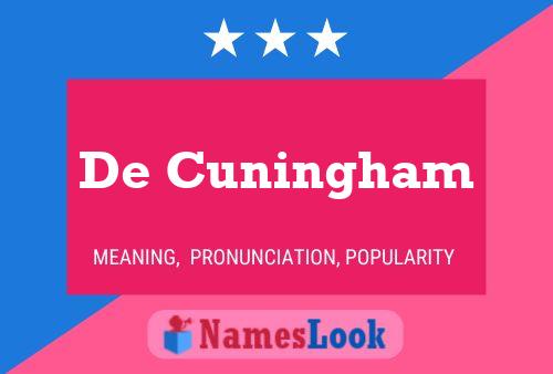 Póster del nombre De Cuningham