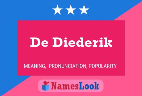 Póster del nombre De Diederik