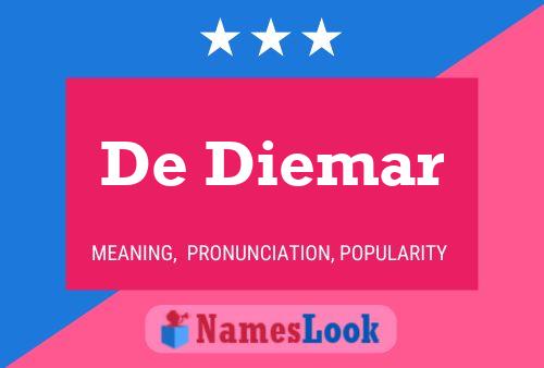 Póster del nombre De Diemar