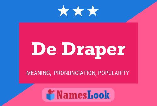 Póster del nombre De Draper