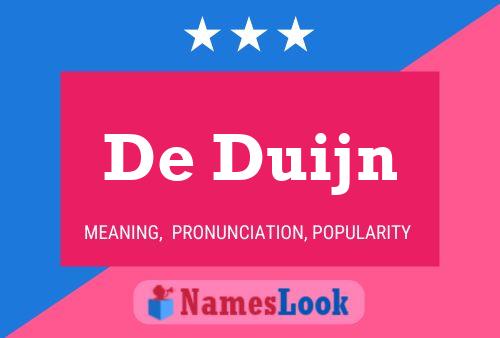 Póster del nombre De Duijn