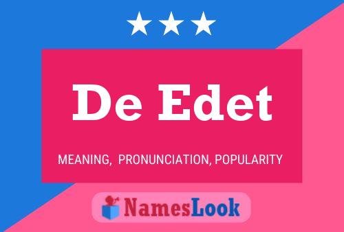 Póster del nombre De Edet