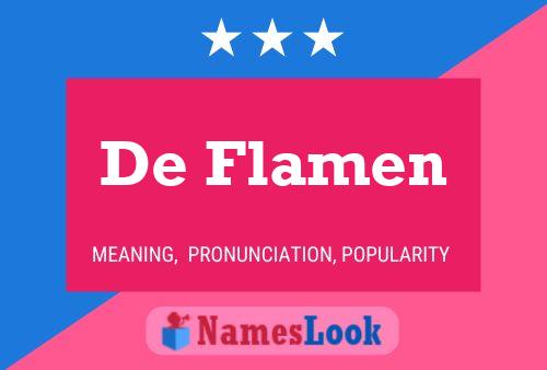 Póster del nombre De Flamen