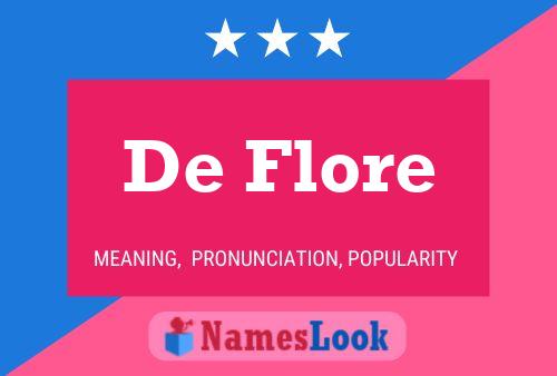 Póster del nombre De Flore