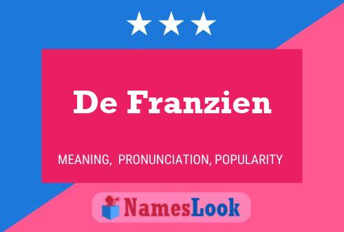 Póster del nombre De Franzien