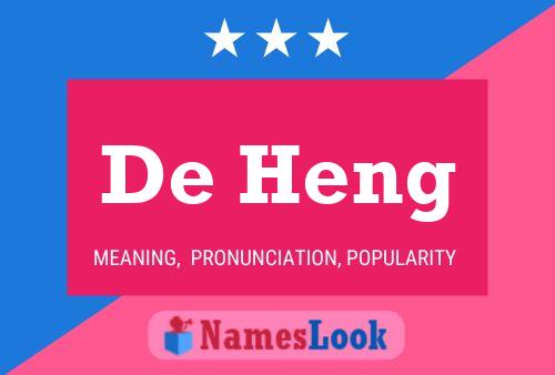 Póster del nombre De Heng