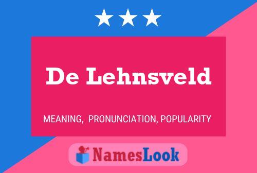 Póster del nombre De Lehnsveld