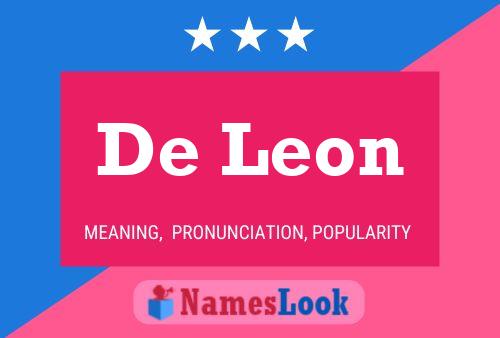 Póster del nombre De Leon